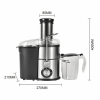87043565 1100W household centrifugal juicer multi-function electric juicer 2.5L slag cup does not contain BPA fruit and vegetable juice