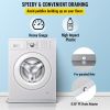 VEVOR 32 x 30 x 2.5 Inch Washing Machine Pan 18 GA Thickness Galvanized Steel Heavy Duty Compact Washer Drip Tray with Drain Hole & Hose Adapter