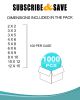 Pack of 1000 Clear Zipper Bags. Assortment 2 mil Clear Seal Top Plastic Bags. 10 Sizes of Zip top Polyethylene Bags for Shipping and Storage. Resealab