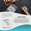 Pack of 1000 Seal Top Bags with Write-On Block 6 x 9. Ultra Thick Polyethylene Bags for Packing and Storing 6x9. 4 mil. Plastic bags for industrial