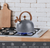 M100A3L (201) Induction Furnace Whistle kettle Black Diamond star kettle Electric pottery stove large capacity 2.5L hot kettle without BPA natural gas