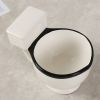 Toilet Shot Mugs, 2-Piece Set in White and Black, Novelty Shot Cups for Parties and Gag Gifts