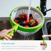 Salad Spinner with Scratch-Resistant Spinning Colander for Washing and Drying Greens