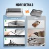VEVOR 6 Pack Hotel Pans, Full Size Anti-Jam Steam Pan, 0.8mm Thick Stainless Steel Restaurant Steam Table Pan, 4-Inch Deep Commercial Table Pan
