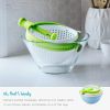 Salad Spinner with Scratch-Resistant Spinning Colander for Washing and Drying Greens