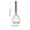 Stainless Steel Potato Masher and Press, Food and Fruit Mashing Tool for Kitchen Use