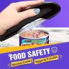 Automatic can opener + Bottle opener, hands-free can opener, easy to open any size can, smooth edges, portable and small, easy to use, battery powered