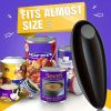 Automatic can opener + Bottle opener, hands-free can opener, easy to open any size can, smooth edges, portable and small, easy to use, battery powered
