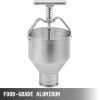 VEVOR Donut Depositor 5L Capacity Donut Dropper Hopper Food-Grade Aluminum Manual Donut Dispenser 6 Adjustable Thicknesses Donut Hopper with Stand Don