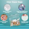 Pack of 1000 Clear Zipper Bags 4 x 4. Seal Top Polyethylene Bags 4x4. Thickness 4 mil. Plastic Poly Bags for Packing and Storing. Ideal for Industrial