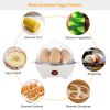 Electric Egg Cooker with Auto Shut-Off, 7-Egg Capacity BPA-Free Hard-Boiled Egg Maker with Measuring Cup