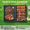 15.8 inches x 11.6 inches x 16.7 inches double-sided desktop charcoal grill with smoking function