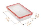Bento Lunch Box 3pcs set 24oz Meal Prep Containers Microwavable BPA Free External Leak Proof Portion Control Container Dishwasher Friendly Snap Lockin