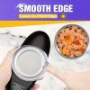 Automatic can opener + Bottle opener, hands-free can opener, easy to open any size can, smooth edges, portable and small, easy to use, battery powered