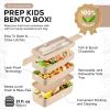 Premium Bento Box for Adults Upgraded Version Includes Spoon Fork Leakproof and BPA Free 32 oz Beige