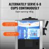 VEVOR 2200W Commercial Soft Ice Cream Machine 3 Flavors 5.3 to 7.4Gallon per Hour PreCooling at Night Auto Clean LCDPanel for Restaurants Snack Bar