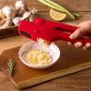2-in-1 Garlic Press with Nylon Peeler, Easy-Clean Multi-Functional Garlic Crusher—No Peeling Required