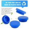 Reusable 5-Gallon Water Jug Cap, Non-Spill Silicone Replacement Lid, 55mm (2.17 in) Anti-Splash Bottle Cap