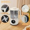 Mooye 35oz Automatic Nut Milk Maker with Nut Milk Bag - Homemade Almond, 10 Blades, Oat, Soy Milk Machine - Auto-operation, 12 Hours Timer