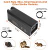 Rechargeable Electric Mouse Trap, Reusable Indoor Rodent Zapper with 1800V High Voltage for Home Pest Control