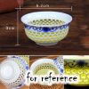 0.9 oz Handmade Hollow Out Chinese Kungfu Teacups Japanese Sake Cup Ceramic Mini Wine Cup, 2 Pcs
