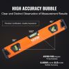 VEVOR Magnetic Torpedo Level, 48/24/16/10 in Mechanical Level Set, Bubble Vials Ruler for 45/90/180 Degree