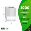 1000 Pack of Clear Side Gusseted Plastic Bags for Gifts