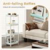 2 Packs 4-Tier Detachable Slim Storage Cart with Drainage Holes for Small Space Kitchen Living Room Storage Rack