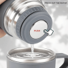 Insulated Vacuum Flask Gift Set, Stainless Steel Water Bottle with 3 Matching Cups for Hot and Cold Drinks