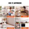 VEVOR 3-Tier Rolling Utility Cart with Drawer, Kitchen Cart with Lockable Wheels, Multifunctional Storage Trolley with Handle for Office, Living Room