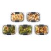 Food Storage Containers Set, 3.2-Cup (5-Pack) Leak-Proof BPA-Free Clear Tritan Plastic