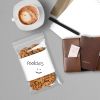 White Block Reclosable Bags, 5 x 8 Inch. Pack of 100 Zipper Bags for Food Storage with Write-On Block. Waterproof Bags for Small Business