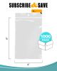 Pack of 1000 Polypropylene Bags With Hang Hole, 4 x 6. Clear Plastic bags 4x6, Zipper Bags 2 mil. Polypropylene Seal top storage bags for industrial