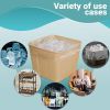 Pack of 1000 Ultra Thin Gusset Poly bags 8 x 3 x 15. Ice Bucket Liner 8x3x15. 0.60 Mil. Polyethylene bags for packing and storing. Great for Industria