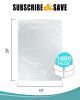 Pack of 1000 Leak Proof Bags with EVA Additive 10 x 20. Polyethylene Bags 10x20. Clear Bags 1.80 Mil for Industrial, Food Service
