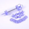 Clear Cookie Press Kit with Discs and Nozzles, Multifunctional Cookie Gun and Cake Piping Tool for Baking