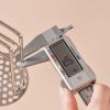 Stainless Steel Potato Masher with Red Handle, Manual Fruit and Vegetable Masher for Kitchen Use