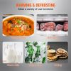 VEVOR Electric Warming Tray, 16.5" x 11" Portable Tempered Glass Heating Tray with Temperature Control (65-90°C), Perfect for Dinner, Catering, House