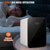 Vevor Mini Fridge for Bedroom, 10 Liter/12 Can Portable Fridges, Luxury Small Beverage Refrigerator for Skincare Food Breast Milk Chill