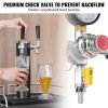 VEVOR Triple Gauge Regulator, CO2 Regulator Gauge with 0-60PSI, Heavy Duty CO2 Gauge Gas System, Draft Beer Regulator with Check Valve