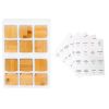 12-Pack Glass Spice Jars with Bamboo Lids, 8oz Storage Bottles with 72 Printed Labels & 20 Writable Stickers for Organized Pantry