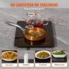 VEVOR Electric Warming Tray, 16.5" x 11" Portable Tempered Glass Heating Tray with Temperature Control (65-90°C), Perfect for Dinner, Catering, House