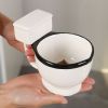 Toilet Shot Mugs, 2-Piece Set in White and Black, Novelty Shot Cups for Parties and Gag Gifts
