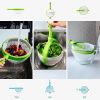 Salad Spinner with Scratch-Resistant Spinning Colander for Washing and Drying Greens
