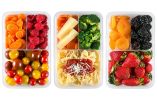 Bento Lunch Box 3pcs set 24oz Meal Prep Containers Microwavable BPA Free External Leak Proof Portion Control Container Dishwasher Friendly Snap Lockin