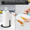 Paper Towel Holder with Spray Bottle, Countertop Paper Towel Stand for Kitchen Cleaning