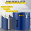 VEVOR Fryer Grease Bucket 8 Gal Oil Disposal Caddy Steel Fryer Oil Bucket w/Rust-proof Coating 30.3L Oil Transport Container w/Lid & Lock Clips Oil Ca