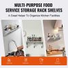 VEVOR 18" x 60" Stainless Steel Shelf, Wall Mounted Floating Shelving with Brackets, 450 lbs Load Capacity Commercial Shelves