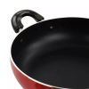 Better Chef 12" Aluminum Non-Stick Metallic Red Deep Fryer with Glass Lid