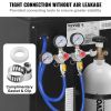 VEVOR Triple Gauge Regulator, CO2 Regulator Gauge with 0-60PSI, Heavy Duty CO2 Gauge Gas System, Draft Beer Regulator with Check Valve
